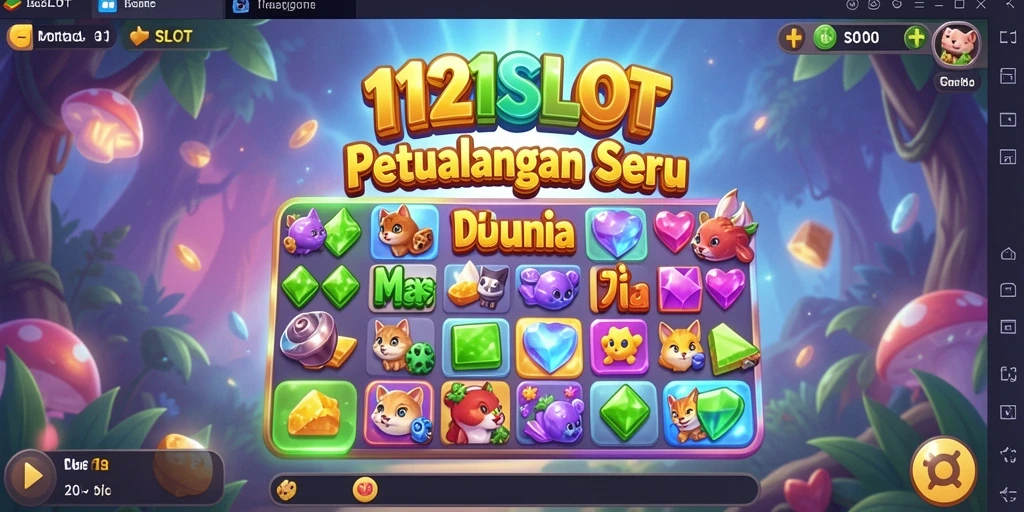 Gameplay seru mencocokkan simbol dalam 1121SLOT.