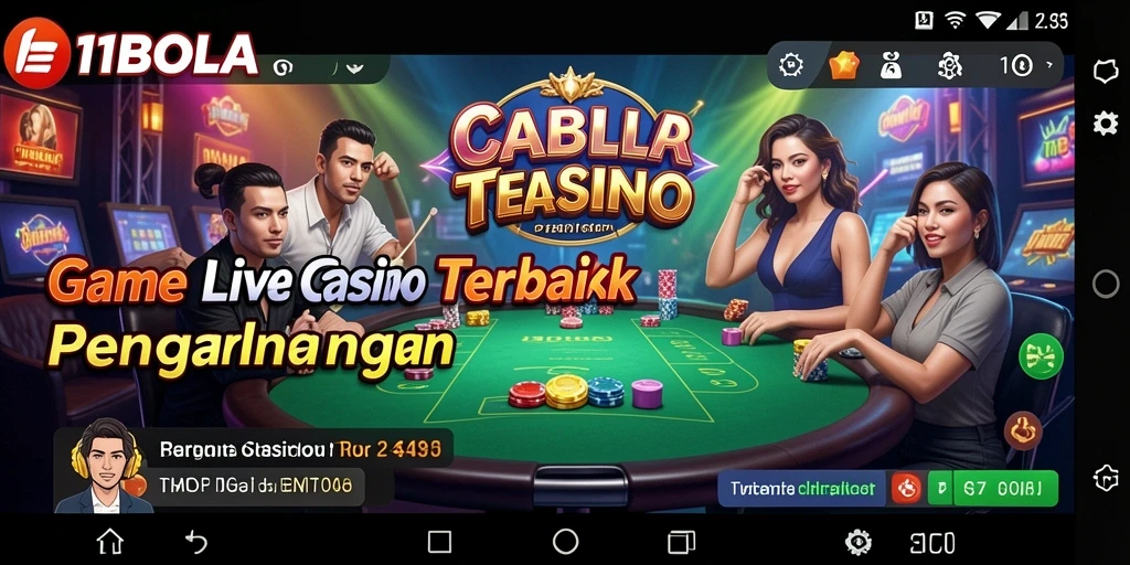 Tampilan gameplay Live Casino yang menegangkan di 11BOLA.
