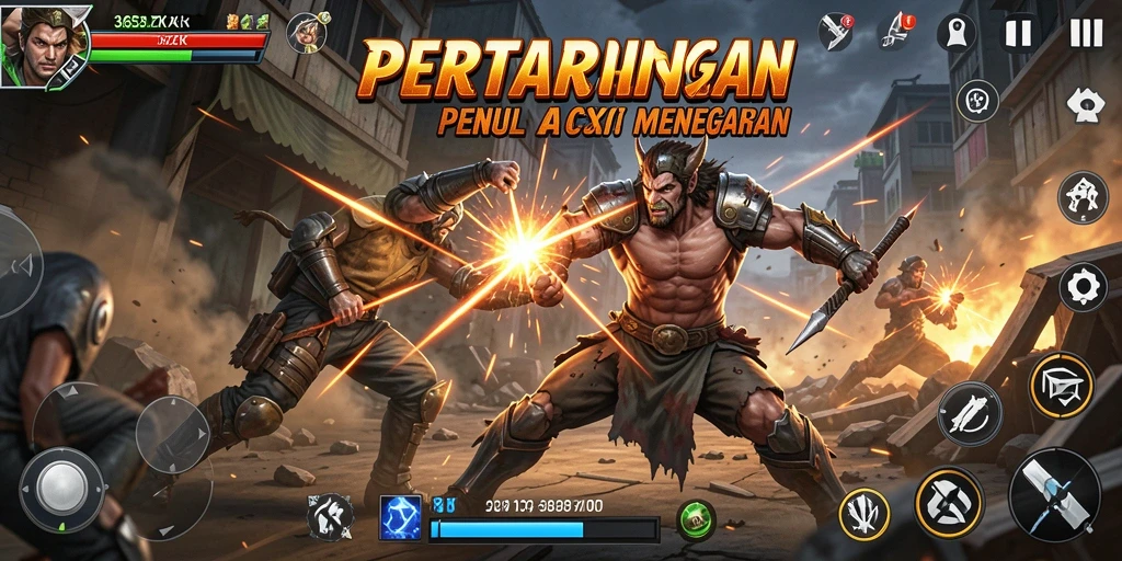 Tampilan gameplay 365ZK menampilkan aksi pertarungan yang seru.