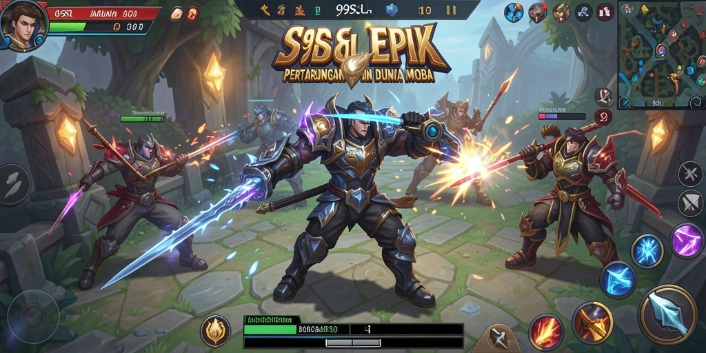 Tampilan seru gameplay MOBA di 99SL.