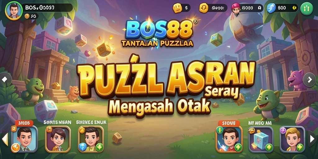 Screenshot gameplay BOS88 menampilkan tantangan puzzle menarik dan interaktif.