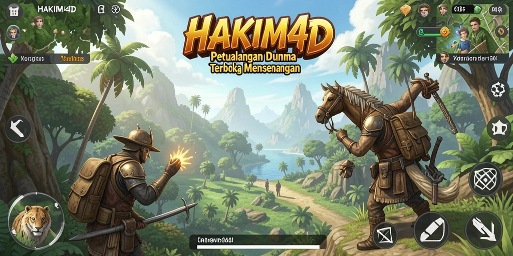 Screenshot HAKIM4D menunjukkan kebebasan menjelajahi dunia terbuka.