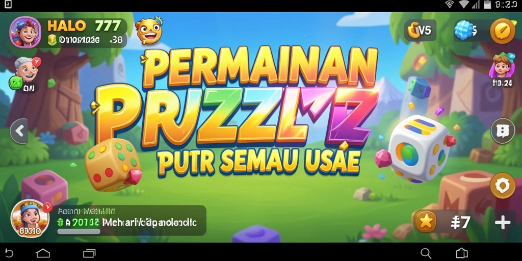 Tampilan gameplay puzzle yang menantang dan menarik.