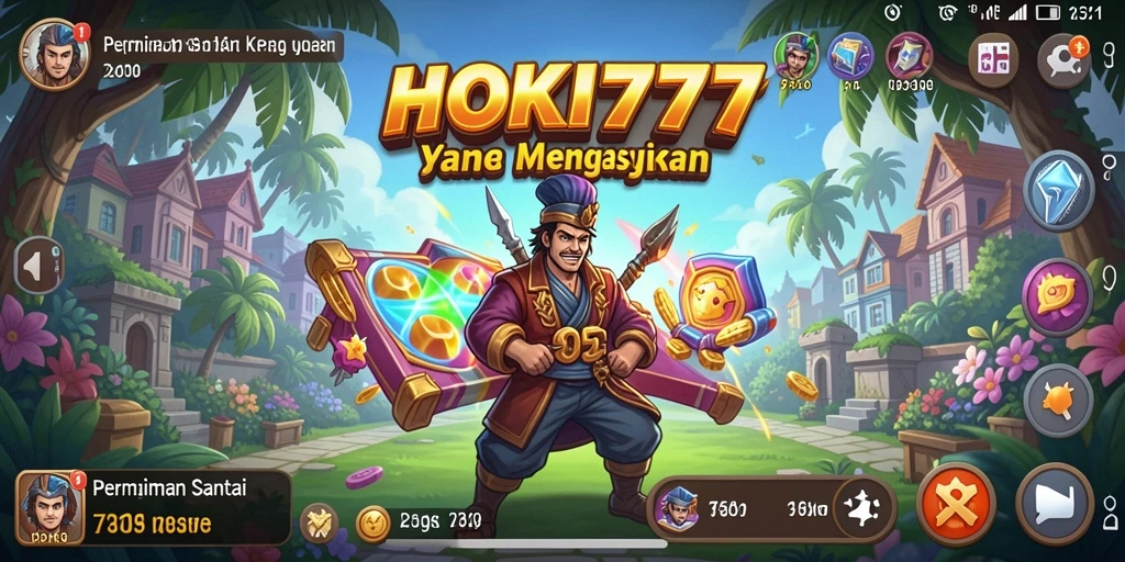Tampilan menarik dari gameplay HOKI777 yang penuh warna.