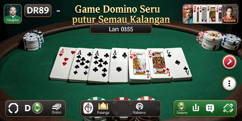 Tampilan gameplay IDR89 yang mengasyikkan dalam permainan Domino.