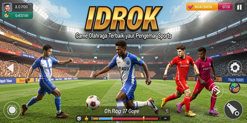 Screenshot gameplay <strong>IDROK</strong> yang menampilkan aksi olahraga yang mendebarkan.