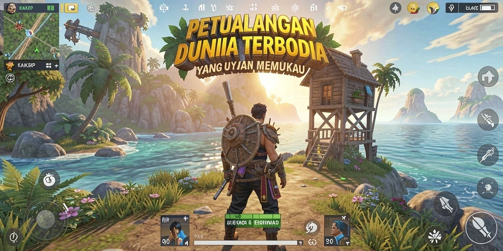 Screenshot utama KAKRP menunjukkan gameplay Open World yang menakjubkan.