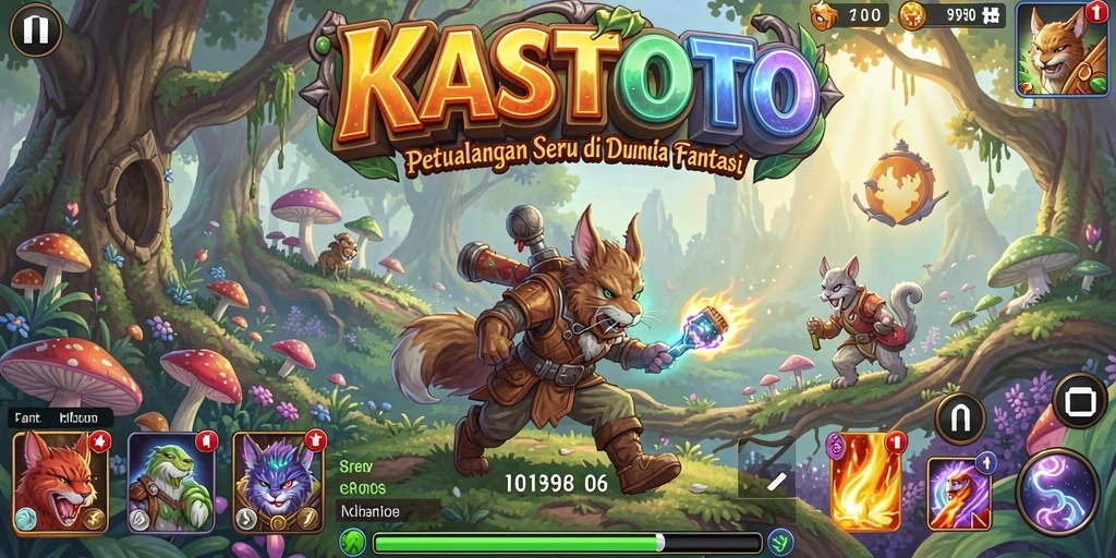 Tampilan gameplay KASTOTO yang menarik dan penuh aksi.