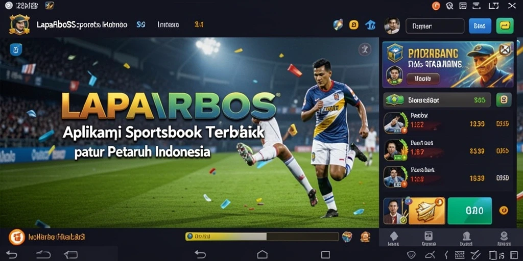 Tampilan antarmuka LAPARBOS yang menarik dan informatif untuk taruhan olahraga.