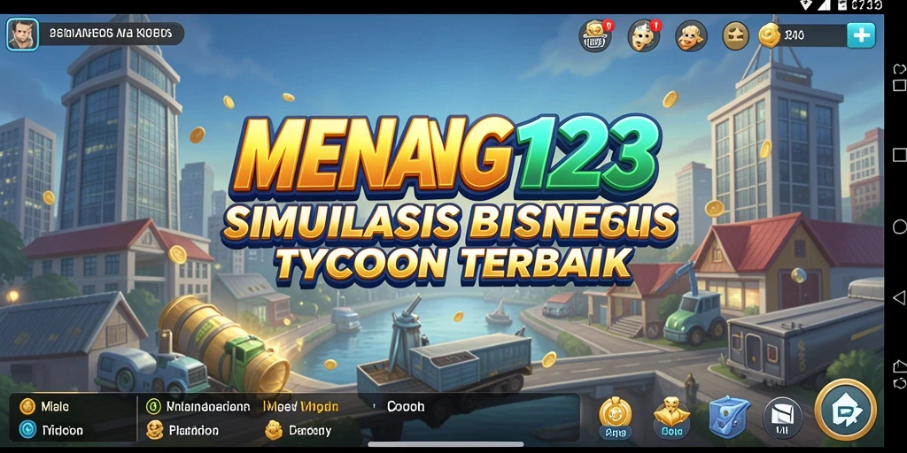 Tampilan gameplay seru di MENANG123 dengan simulasi bisnis yang menarik.