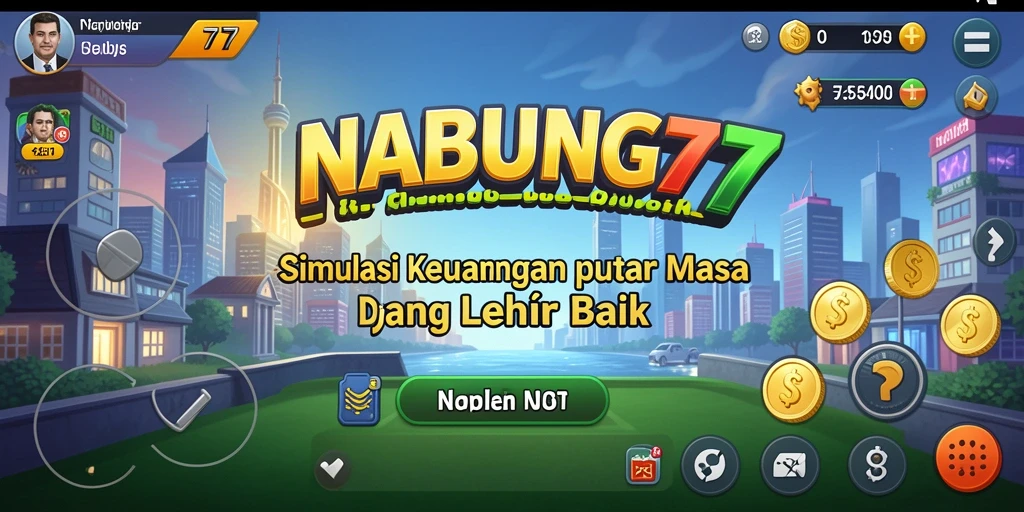 Gameplay seru NABUNG77 saat belajar manajemen keuangan.