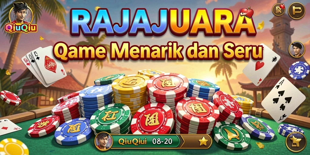 Tampilan gameplay seru RAJAJUARA dalam permainan QiuQiu.