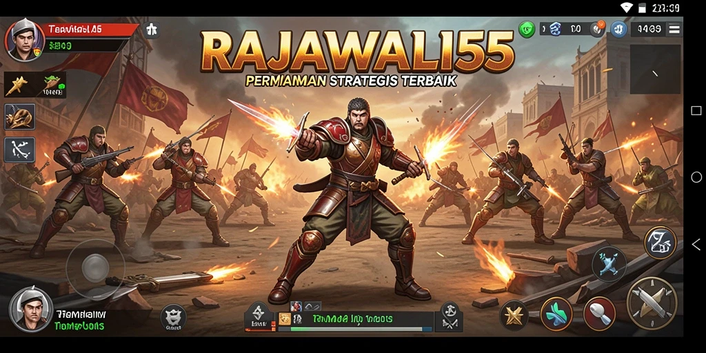 Tampilan menarik dari gameplay RAJAWALI55 yang seru dan mendebarkan.