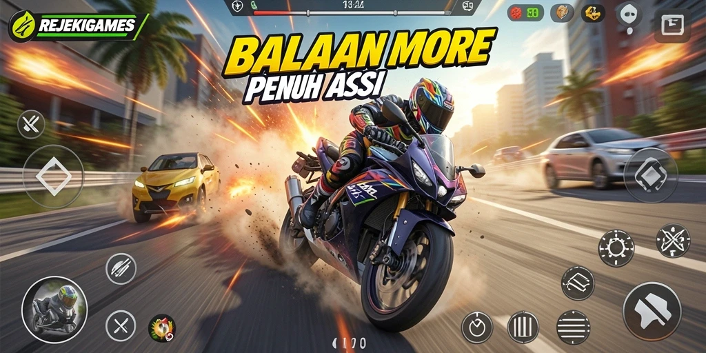 Tampilan gameplay REJEKIGAMES yang mendebarkan dan menyenangkan.