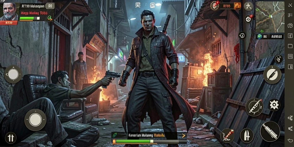 Screenshot gameplay menampilkan suasana horor yang mencekam.
