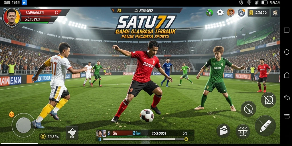 Tampilan aksi seru dari gameplay SATU77 yang menampilkan olahraga.