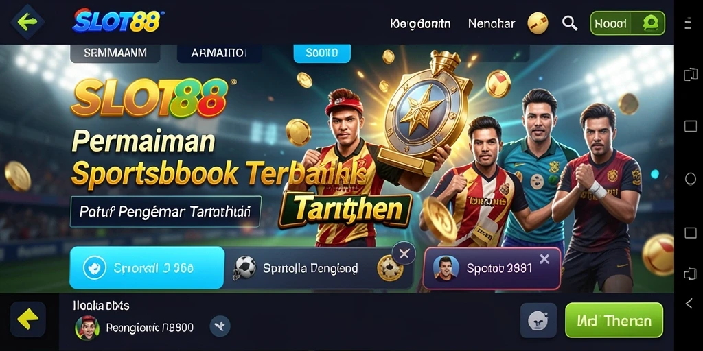 Tampilan gameplay menarik dari aplikasi Sportsbook SLOT88.