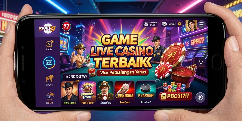 Gameplay menarik di SPBU77 dengan dealer langsung dan suasana kasino nyata.
