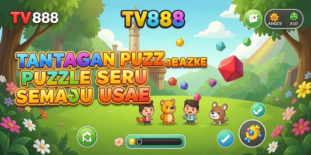 Screenshot gameplay TV888 yang menampilkan tantangan Puzzle menarik.