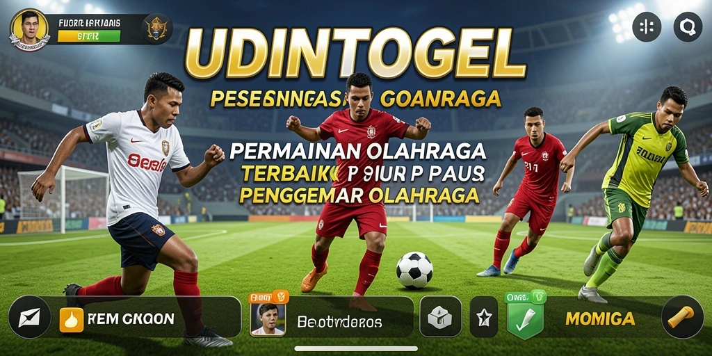 Screenshot gameplay UDINTOGEL yang menampilkan aksi olahraga seru.