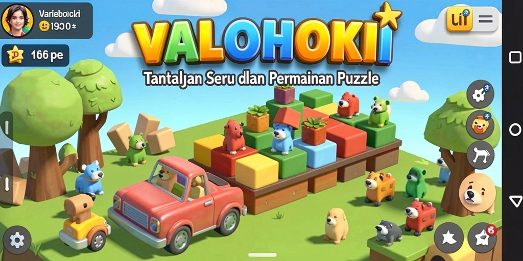 Tampilan gameplay VALOHOKI menunjukkan tantangan Puzzle yang menarik.