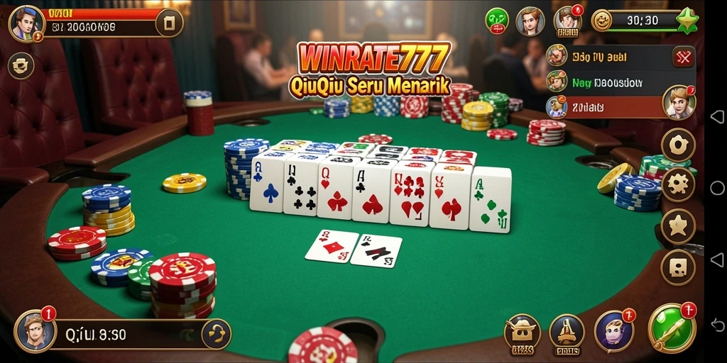 Tampilan gameplay QiuQiu yang memukau dan seru di WINRATE777.